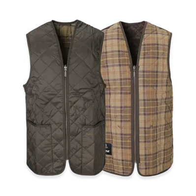 Barbour Quilted Waistcoat / Zip-In Padded Vest "Rustic/Muted"