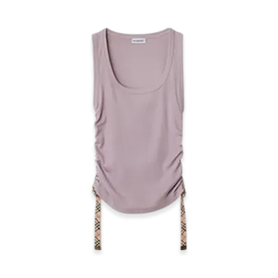 Burberry Festival Cotton Blend Tank Top "Wisteria"