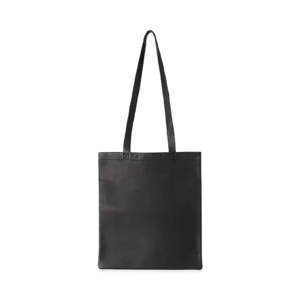 Aeta Double Faced Flat Tote M "Black"
