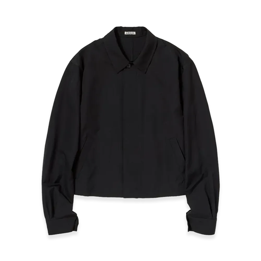 AURALEE Wool Herringbone Blouson "Black"