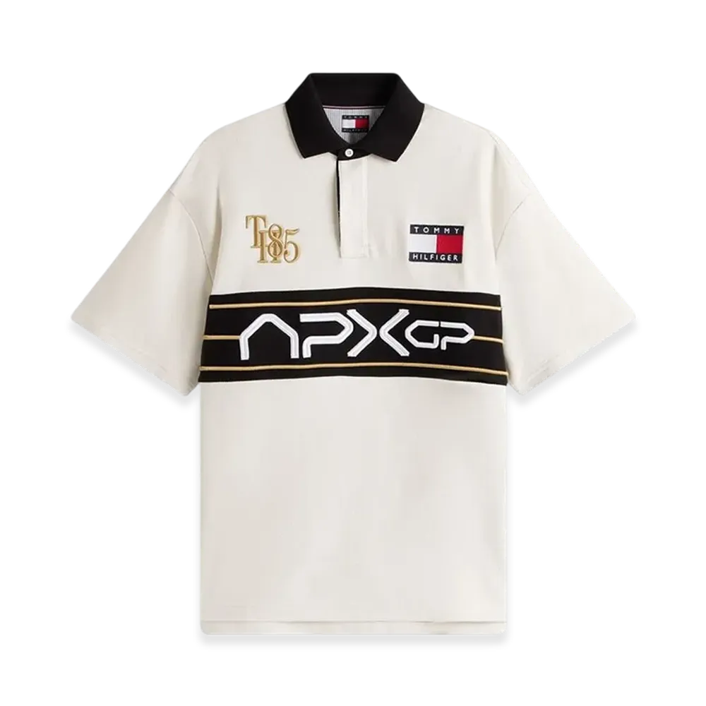 TOMMY HILFIGER APXGP F1 Movie Race Day Graphic Polo Shirt "White"