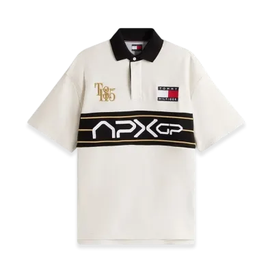 TOMMY HILFIGER APXGP F1 Movie Race Day Graphic Polo Shirt "White"