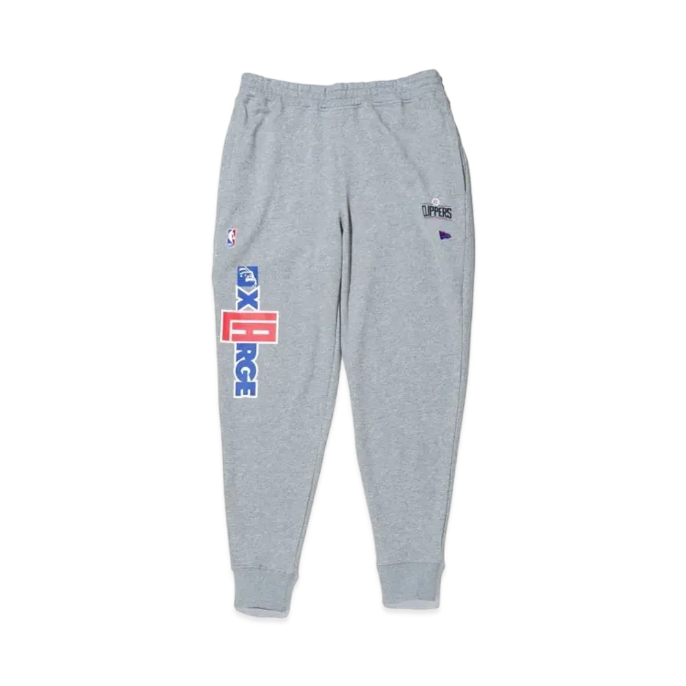 XLARGE x New Era x NBA CLIPPERS STANDARD LOGO SWEAT PANTS "Gray"