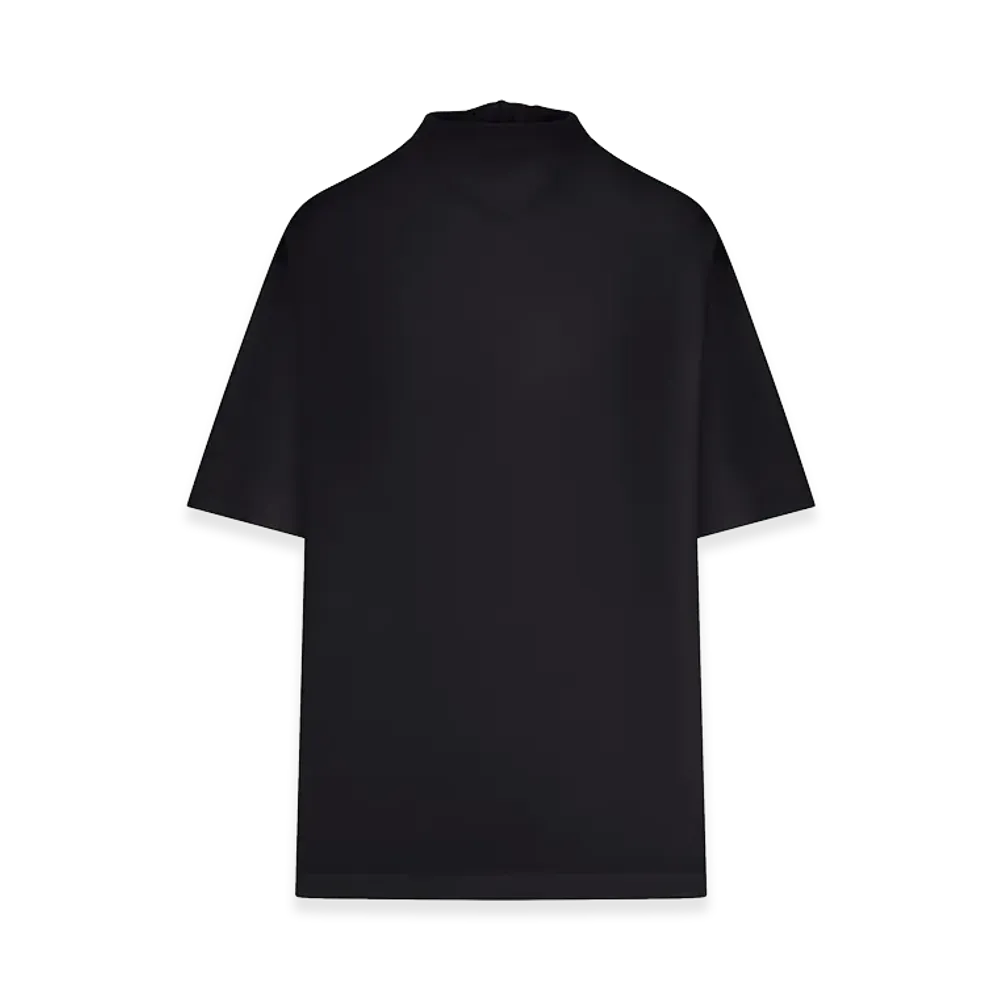 LEMAIRE Women's T-Shirt With Jersey Scarf "Black"