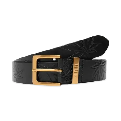 HUF Plantlife Leather Belt "Black"