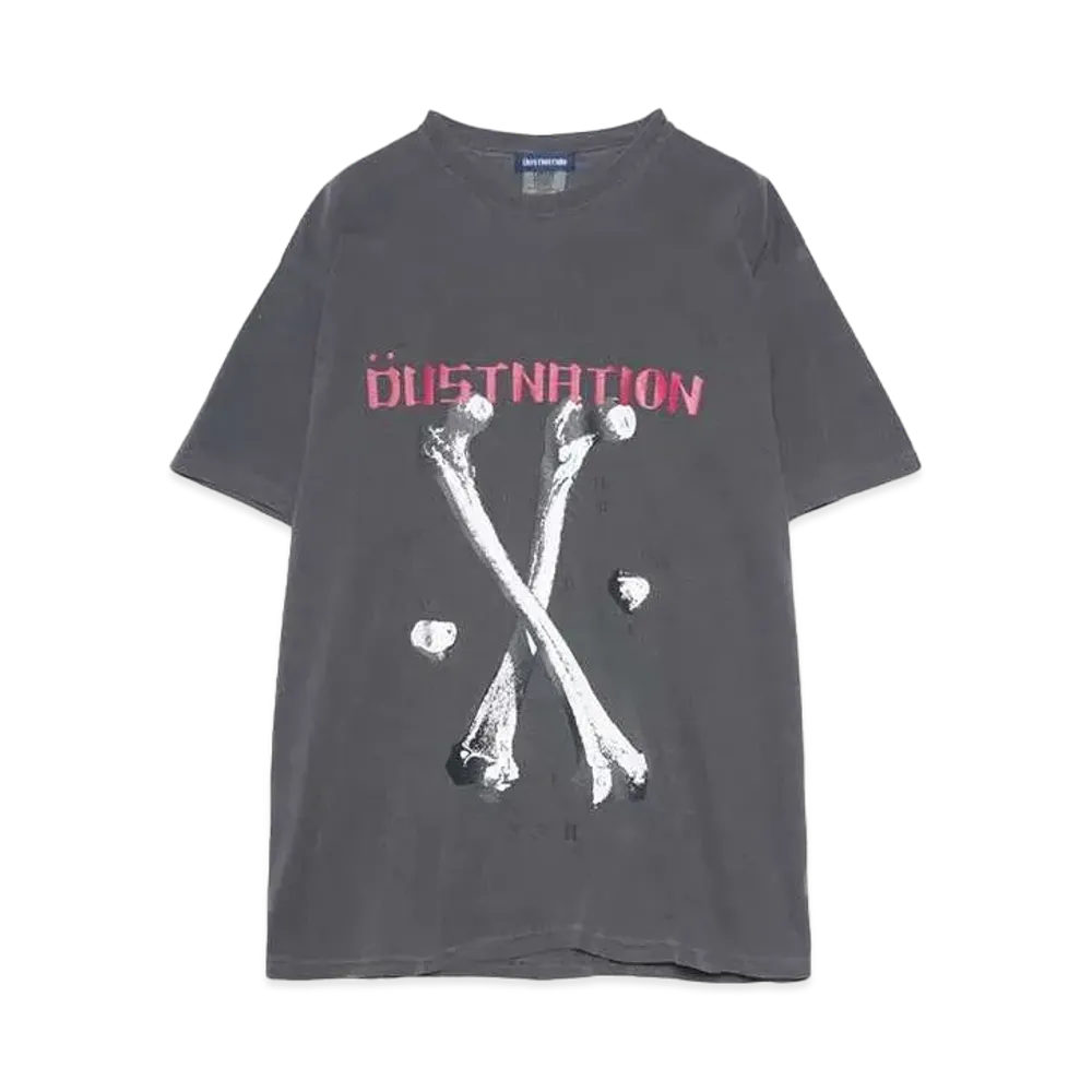 DUSTNATION BONE S/S TEE "CHARCOAL"