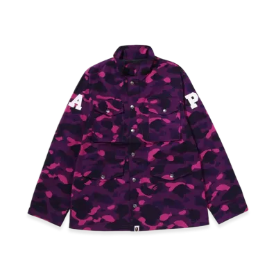 A BATHING APE Color Camo M 65 Jacket "Purple"