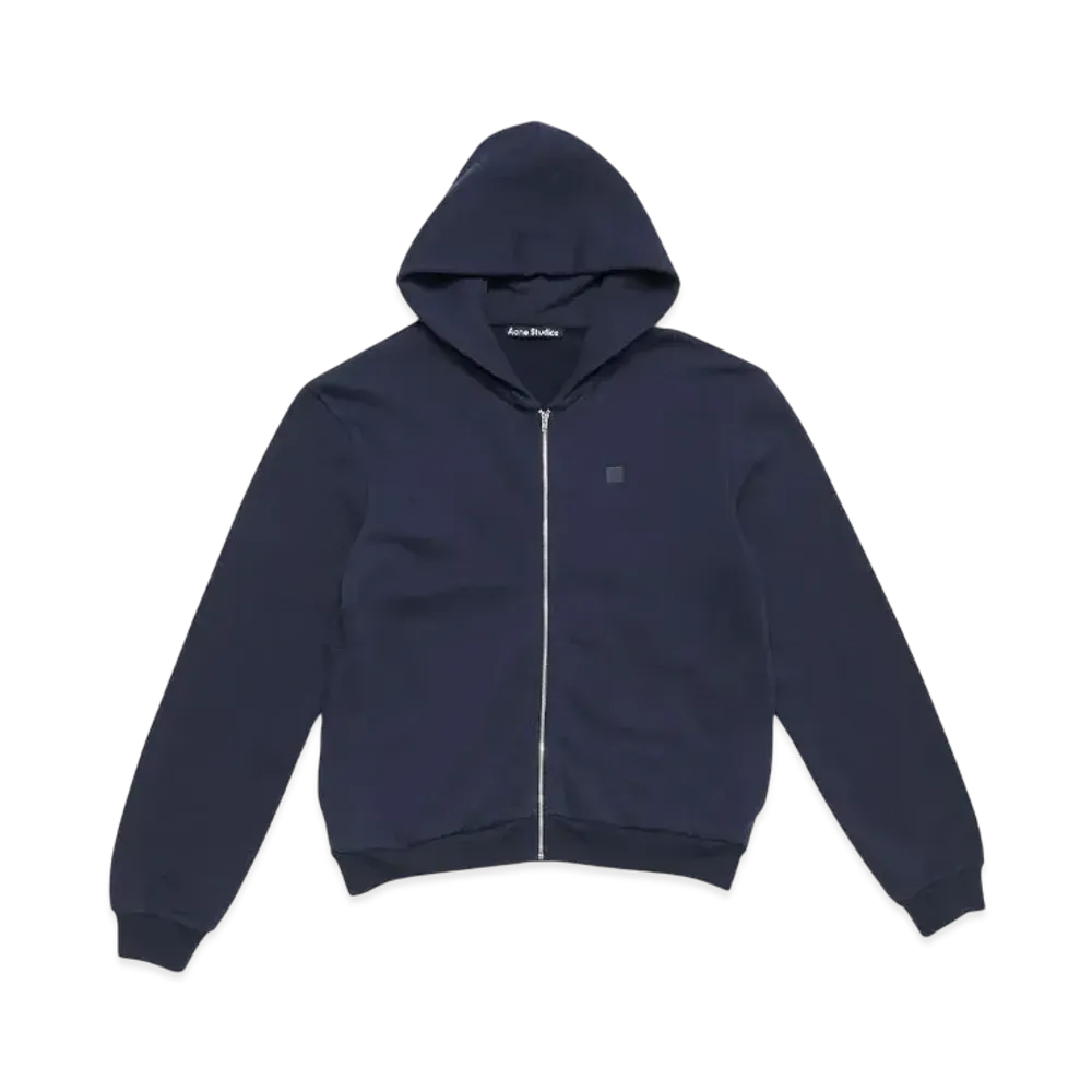 Acne Studios Hooded Zipper Sweatshirt "Navy Blue"
