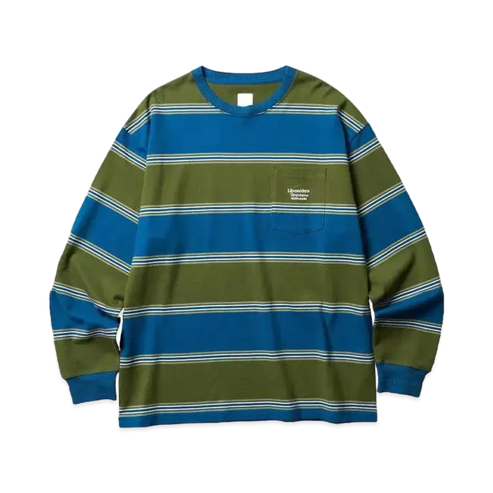 Liberaiders STRIPE L/S TEE "GREEN"