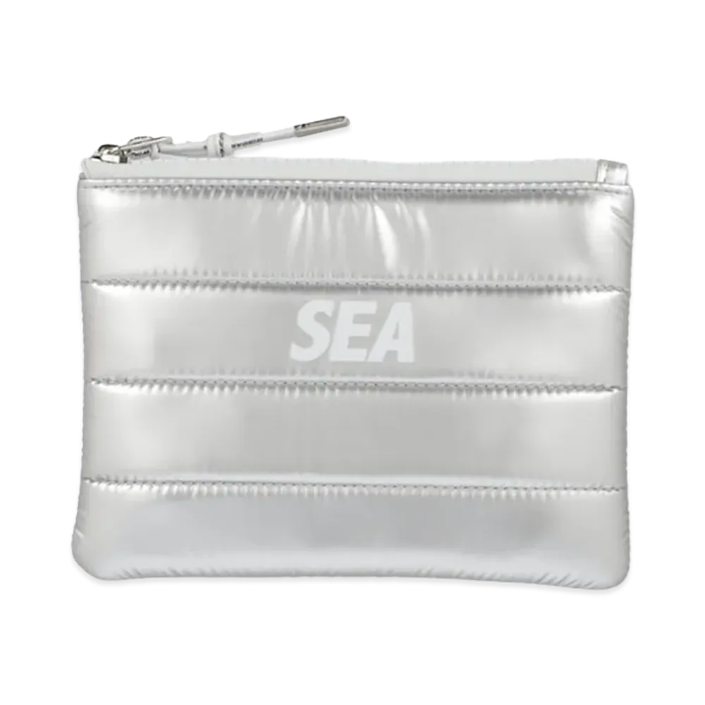 WIND AND SEA Sea Puffer Pouch "Silver"