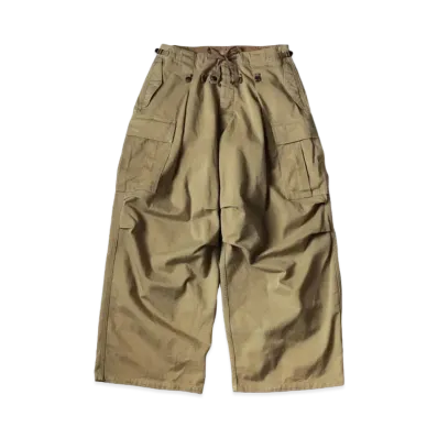 KAPITAL Heavy Drill Jumbo Cargo Pants "Beige"
