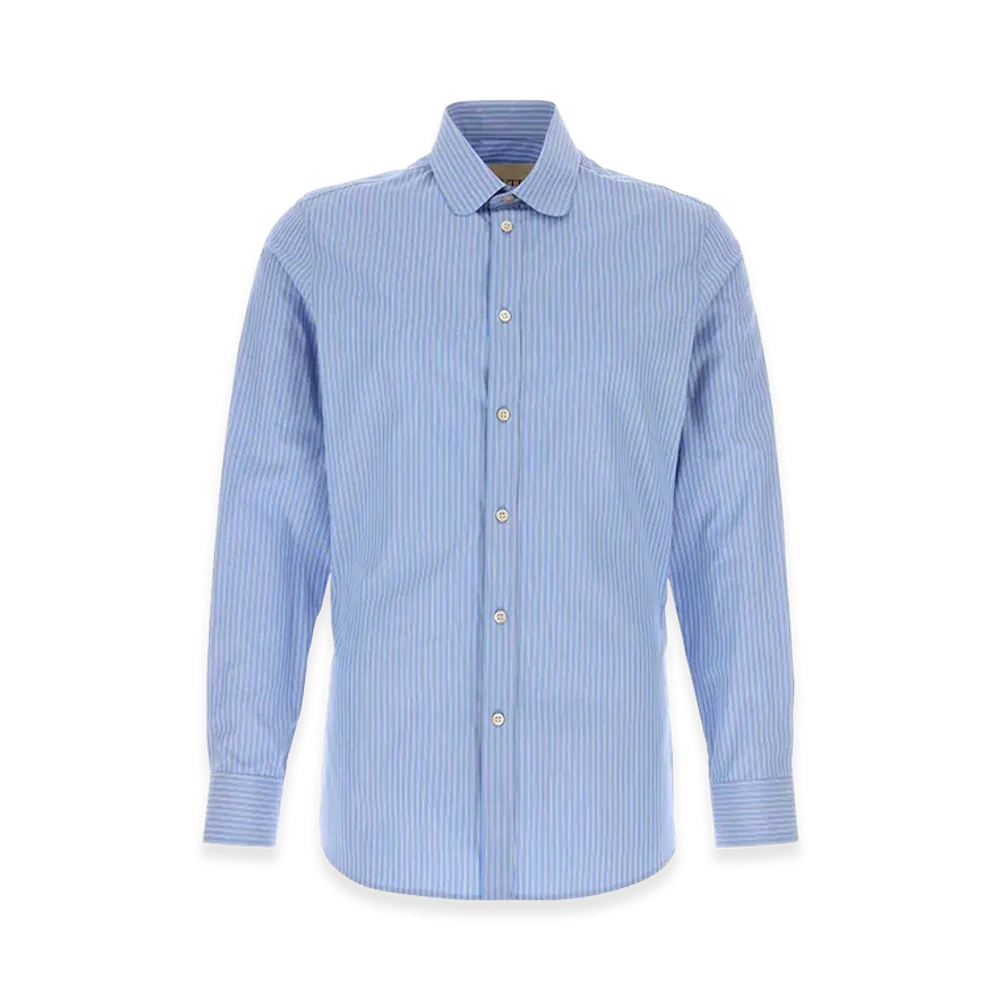 Valentino Embroidered Poplin Shirt "Stripped"