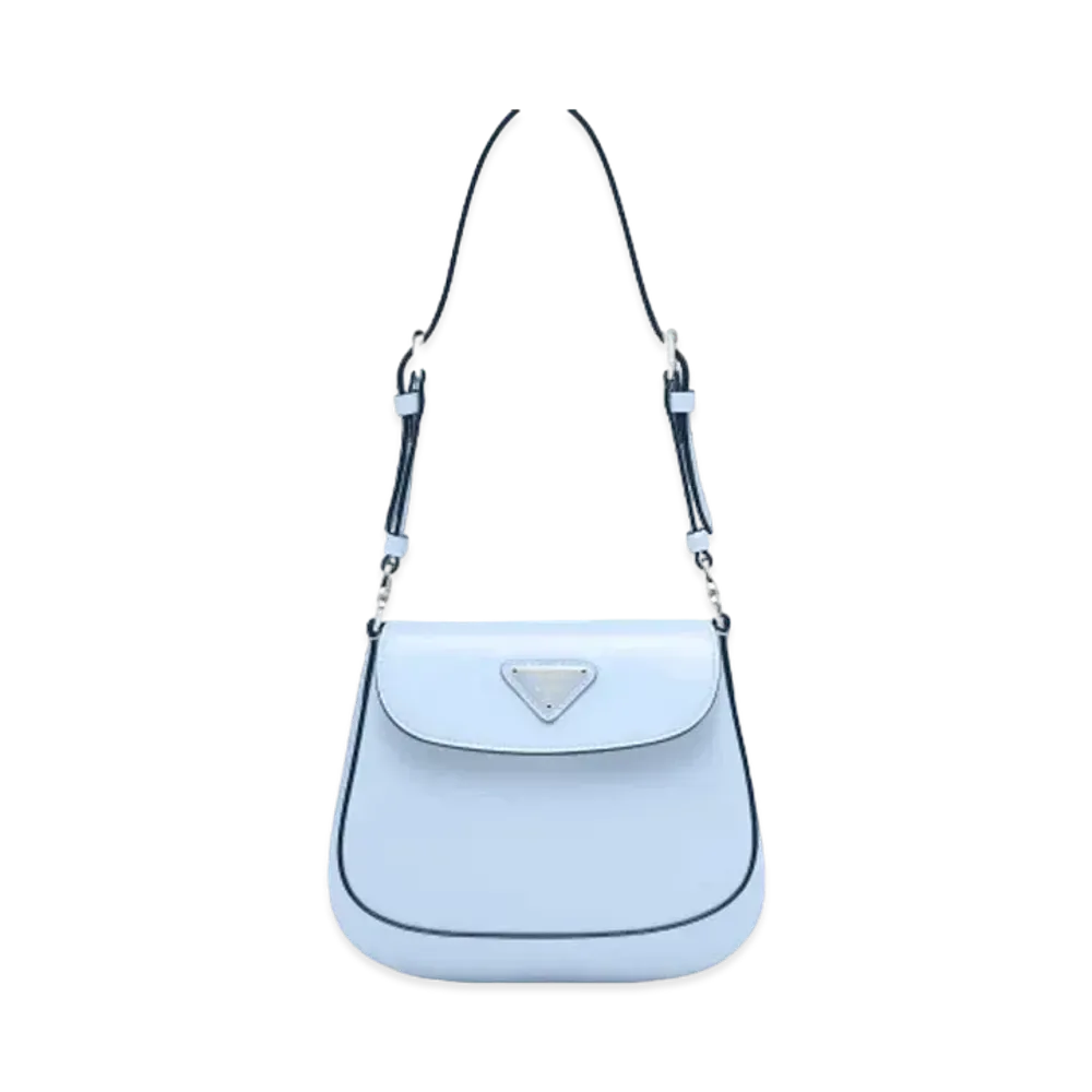 PRADA Prada Creo Brushed Leather Mini Bag "Light Blue"
