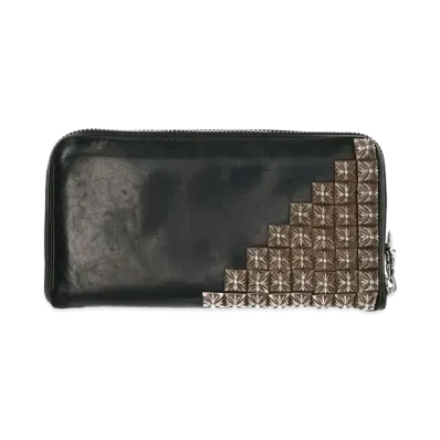 Chrome Hearts REC F Zip Zero Pyramid Studs Corner "Black/Silver"