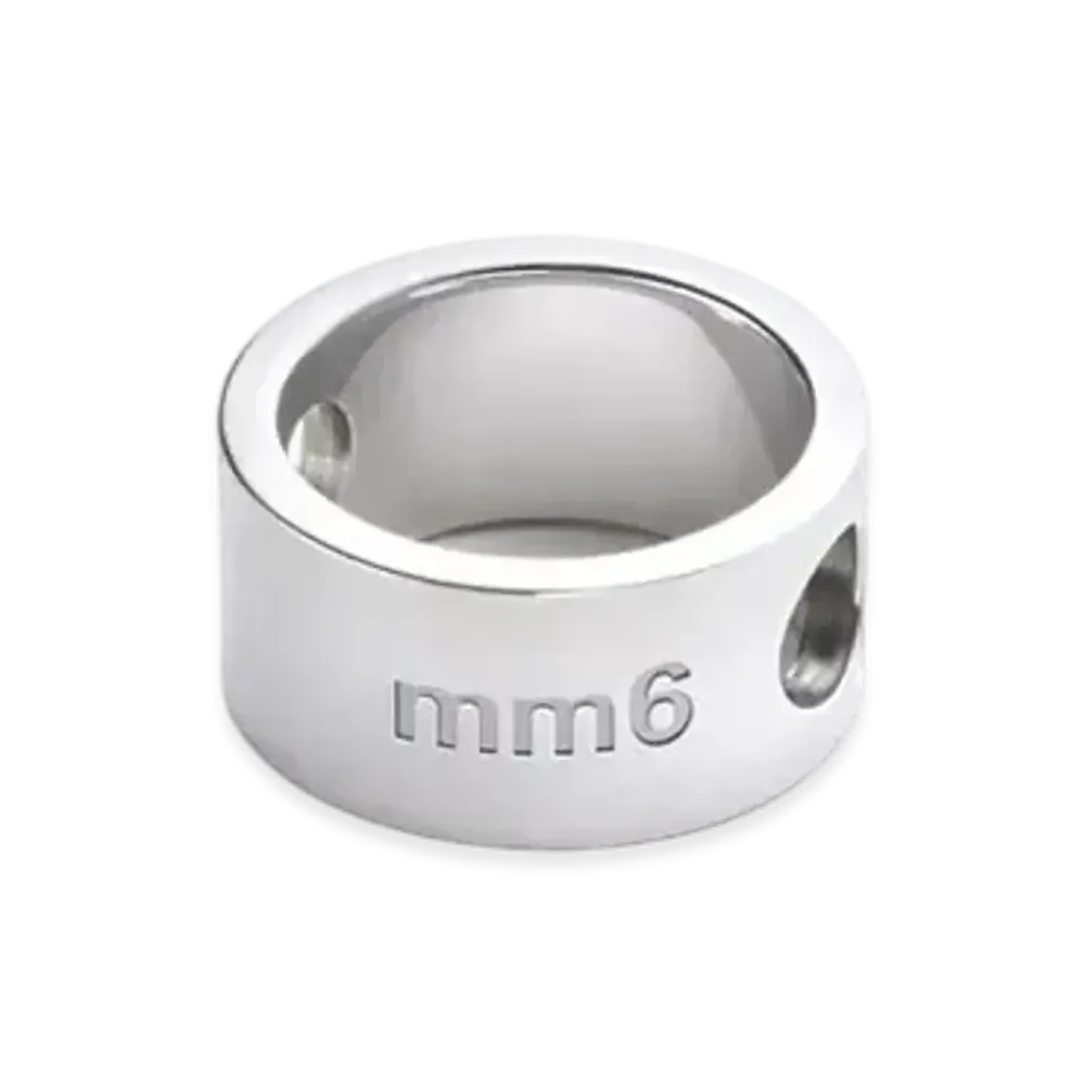 MM6 Maison Margiela Circle Hole Ring "Ruthenium"