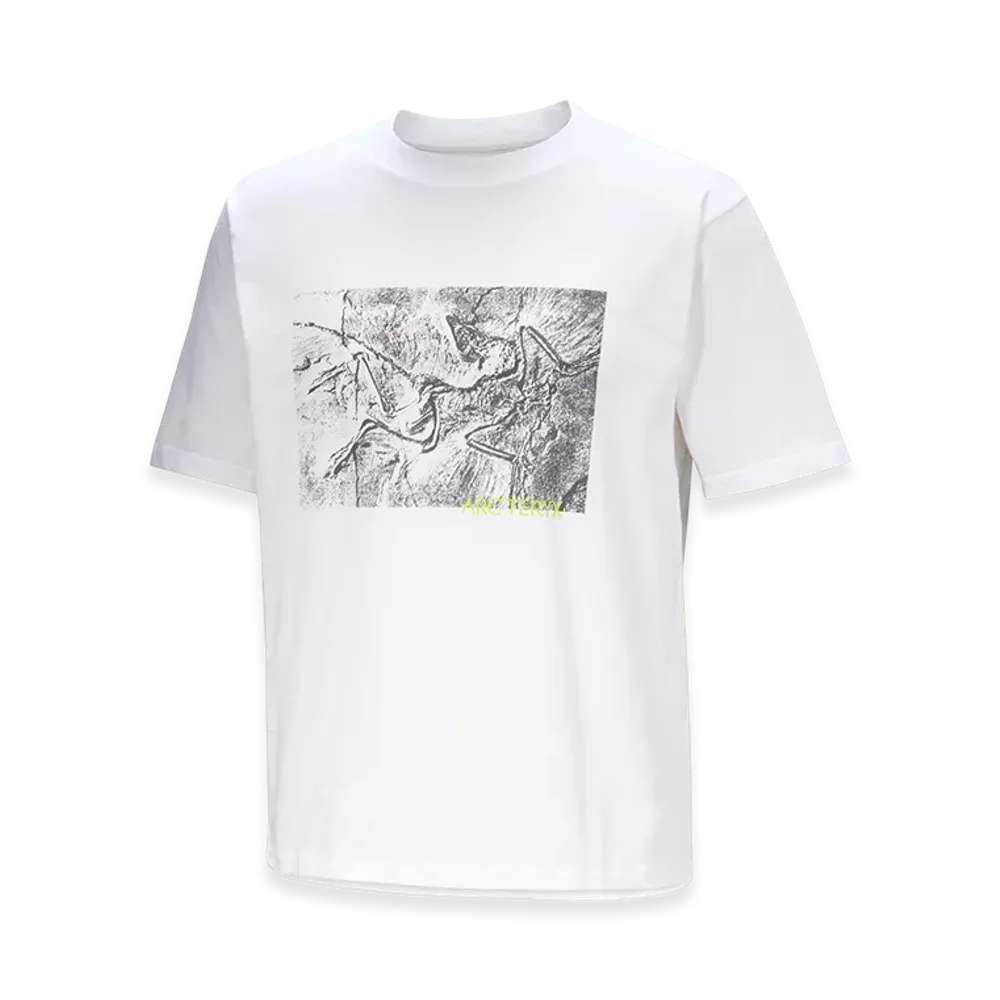 ARC'TERYX Kragg Cotton Lithographica SS Men's "White Light" X000009926