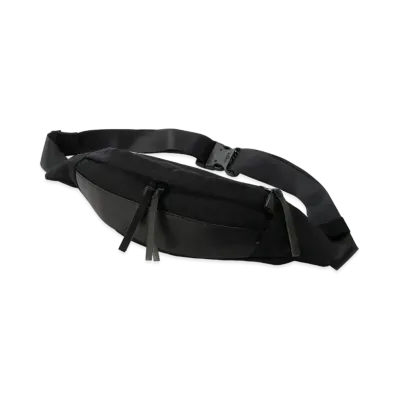 Yohji Yamamoto Y's CORDURA NYLON&OIL LEATHER MINI WAIST POUCH "Black"