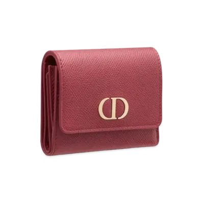 Dior 30 Montaigne Lotus Wallet "Maroon"