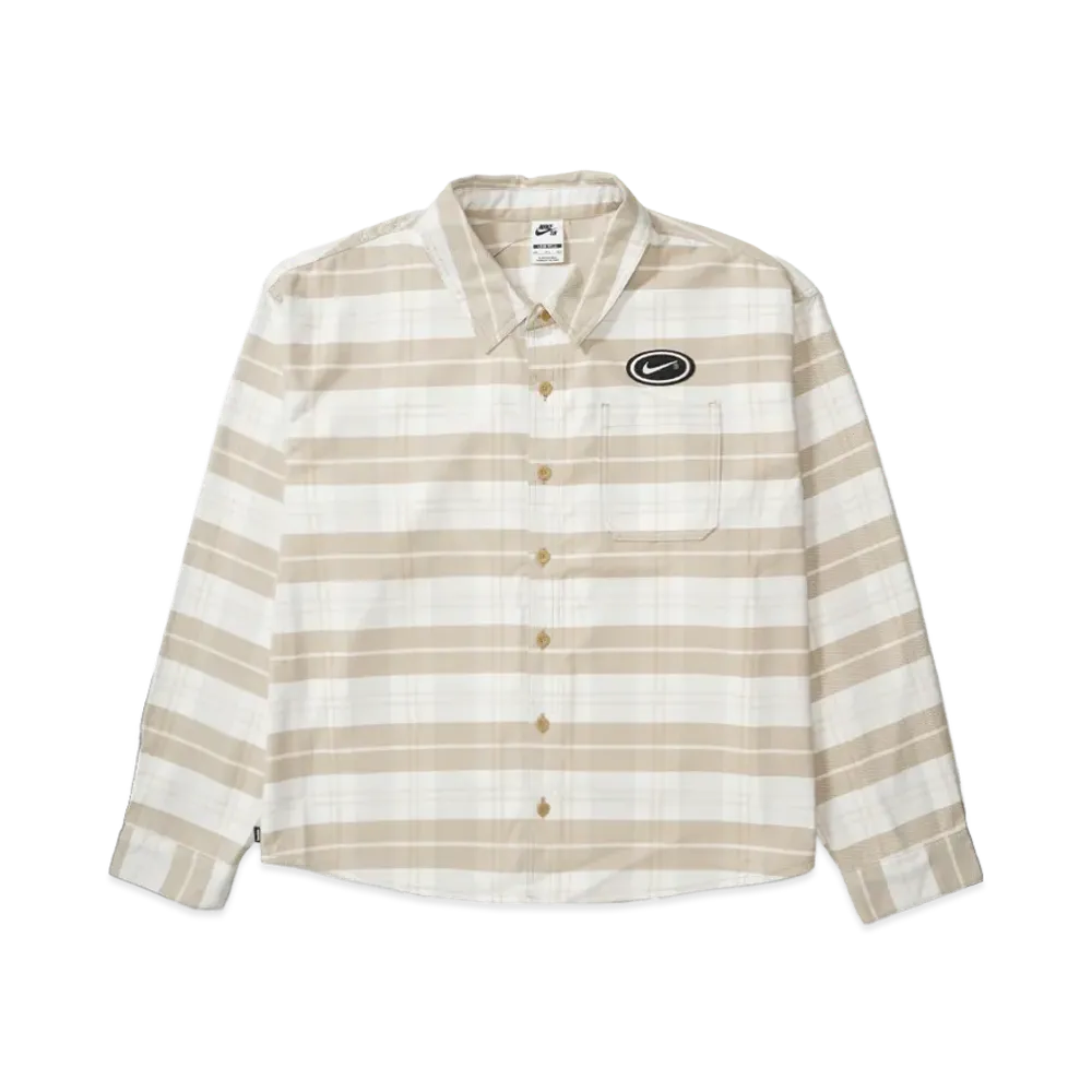 Nike SB x Eric Koston Flannl Btn Up Kos L/S Top "Sail/Light Bone"