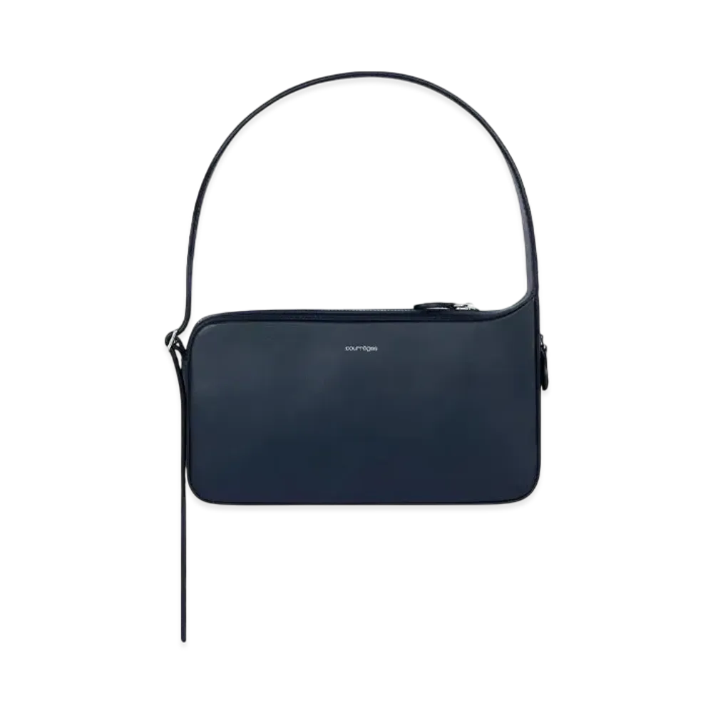 Courreges Racer Leather Bag "Navy"