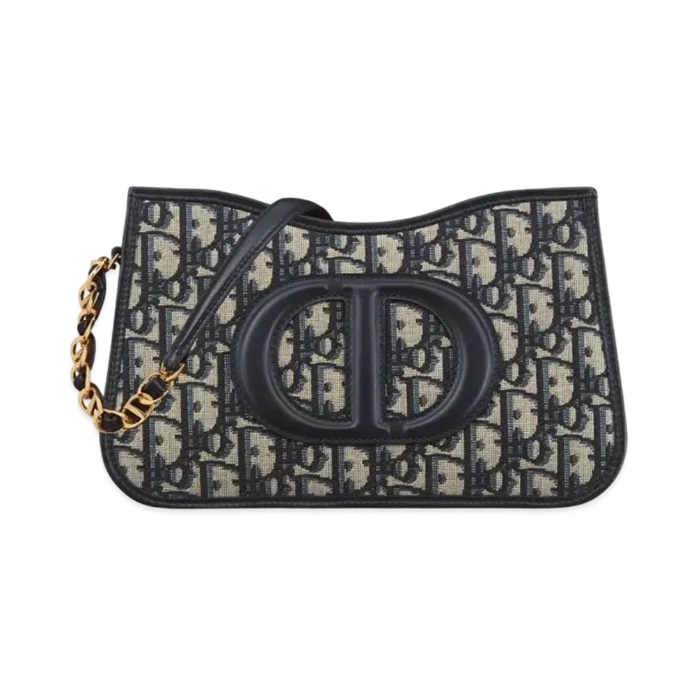 Dior CD Signature Hobo Mini Bag Dior Oblique Jacquard "Blue"