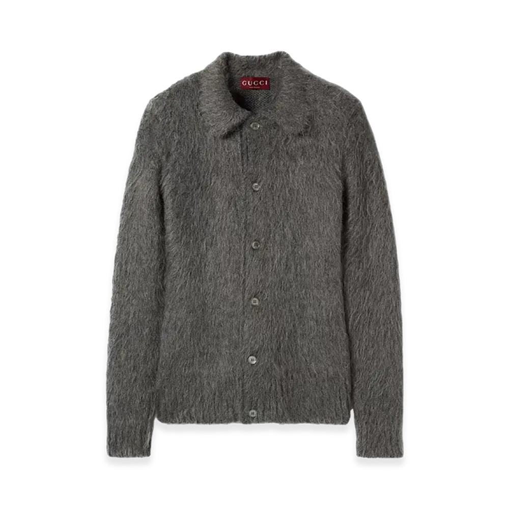 GUCCI Mohair Wool Cardigan "Black"