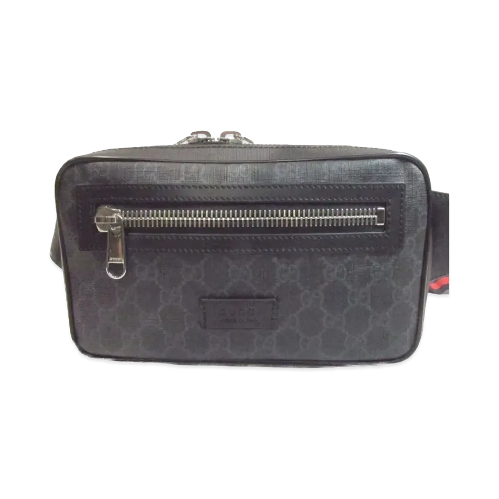 GUCCI GG Supreme Waist Bag "Black"