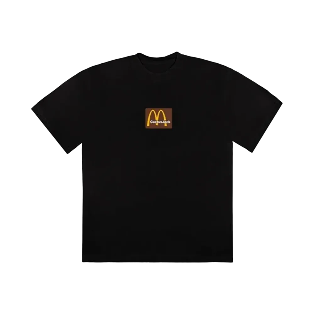 Travis Scott Cactus Jack x McDonald's Sesame Inv T-Shirt "Black Brown"