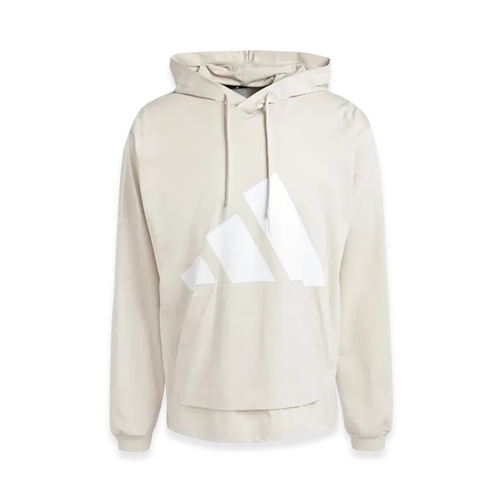 adidas Essentials Big Logo Single Jersey Hoodie "Beige/White"