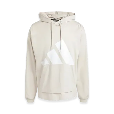 adidas Essentials Big Logo Single Jersey Hoodie "Beige/White"