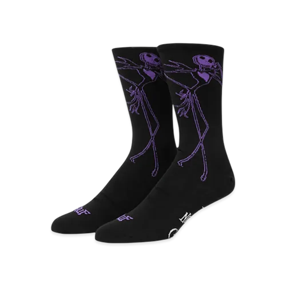 HUF WINTER 25 Jack Skellington Crew Socks "Black"
