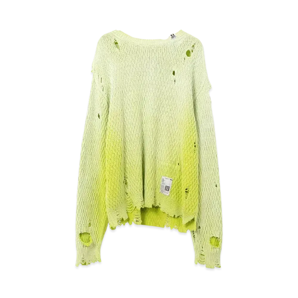 Maison MIHARA YASUHIRO Sun Faded Like Knit Sweater "Yellow"