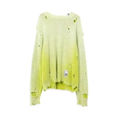 Maison MIHARA YASUHIRO Sun Faded Like Knit Sweater "Yellow"