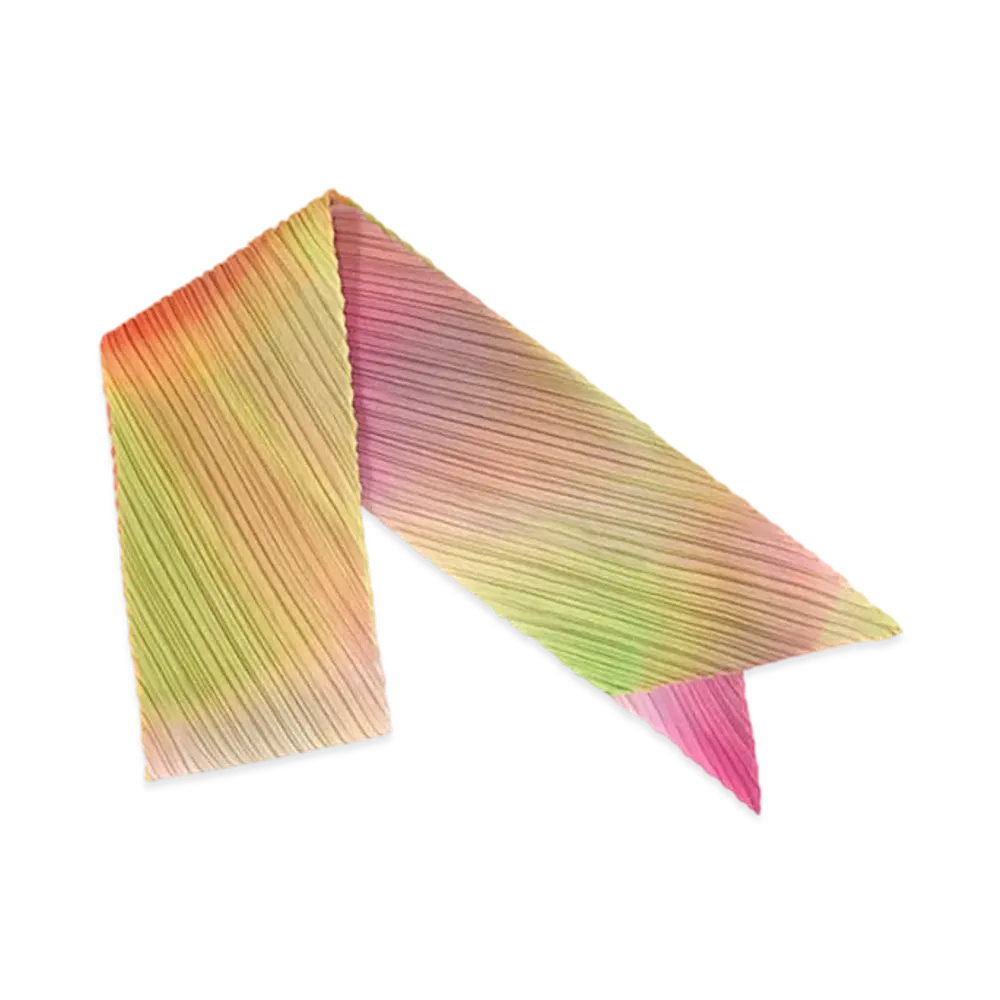 PLEATS PLEASE ISSEY MIYAKE Groove Scarf "Bright Pink"