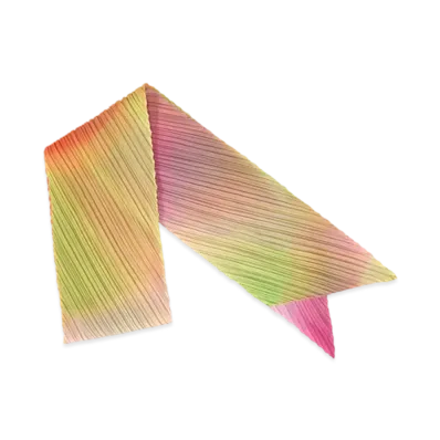 PLEATS PLEASE ISSEY MIYAKE Groove Scarf "Bright Pink"