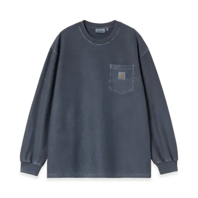Carhartt WIP L/S Loose Pocket T-Shirt "Dark Navy/Garment Dyed"