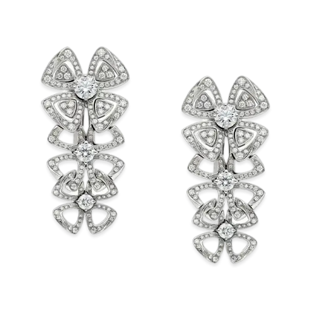 BVLGARI Fiorever Earrings "White Gold"