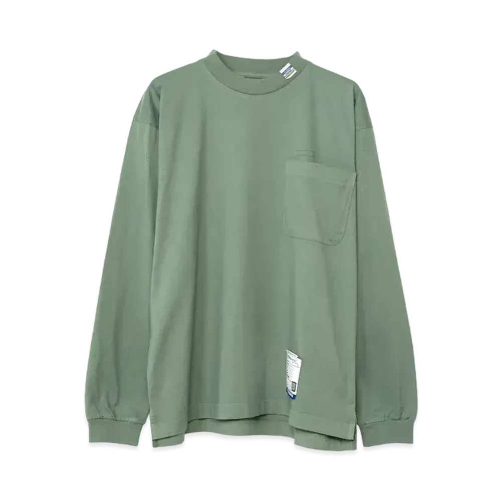 Maison MIHARA YASUHIRO Embroidery Long Sleeve T-shirt "Green"