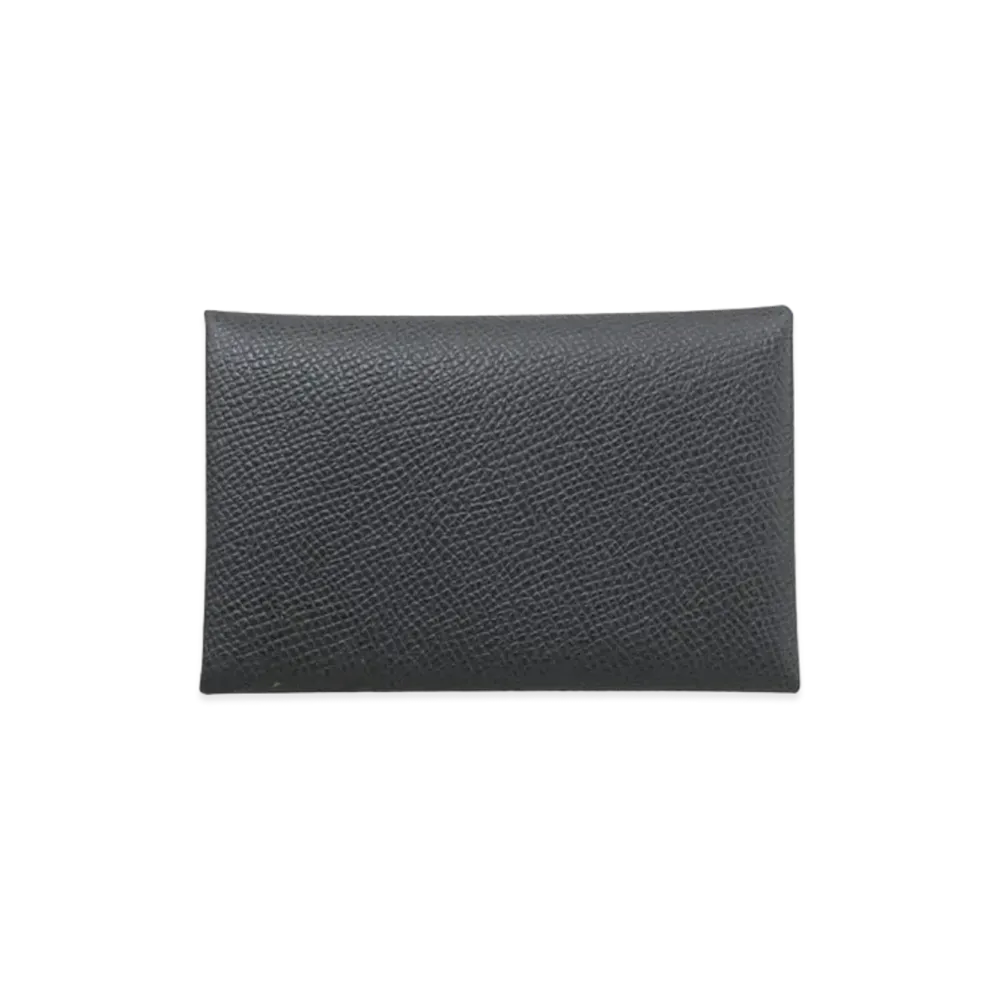 Hermes Calvi Duo Veau Epsom "Graphite/Silver"