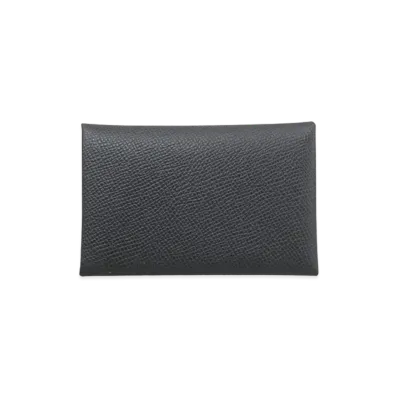 Hermes Calvi Duo Veau Epsom "Graphite/Silver"