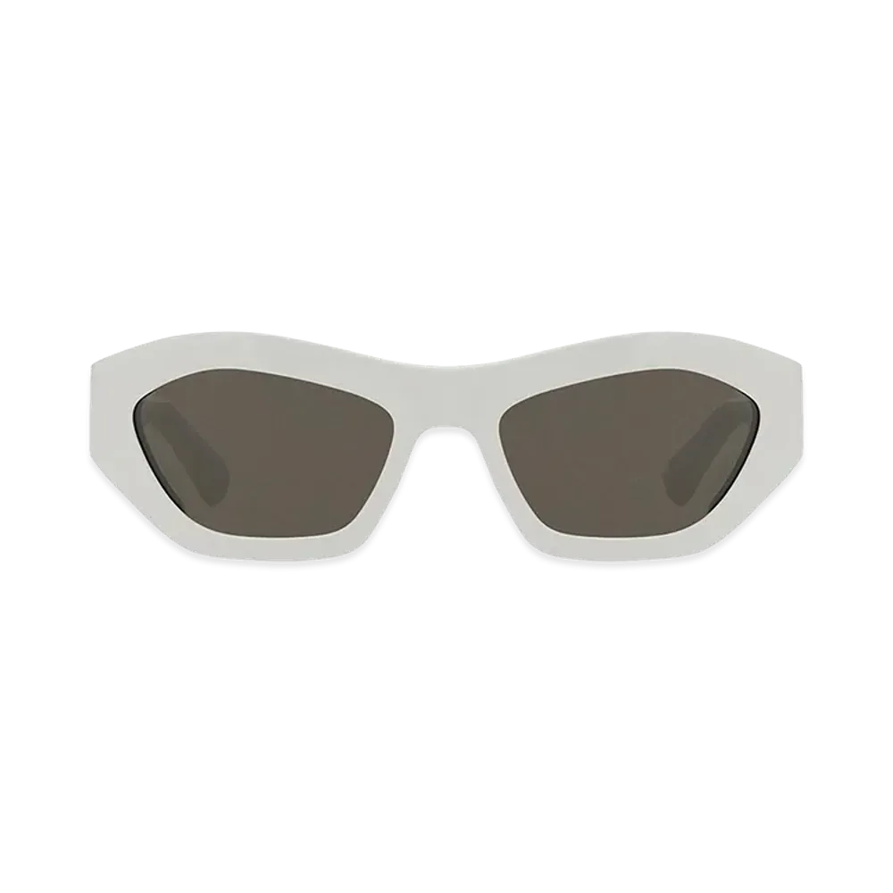 Bottega Veneta Women's Acetate Angle Sunglasses "White"
