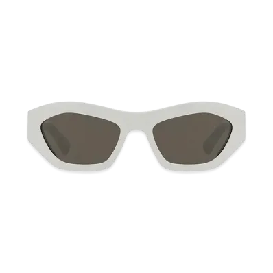 Bottega Veneta Women's Acetate Angle Sunglasses "White"
