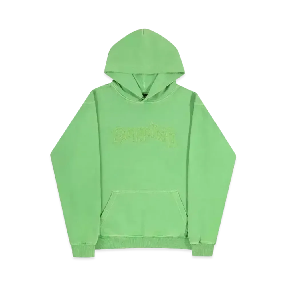 SUPPLIER Iron Logo Hoodie "Light Green"