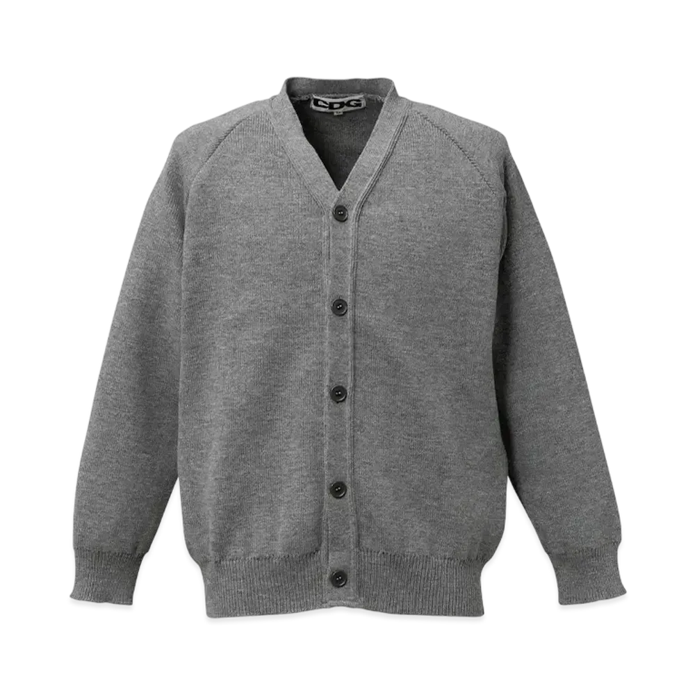 COMME des GARCONS V-Neck School Cardigan "Grey"