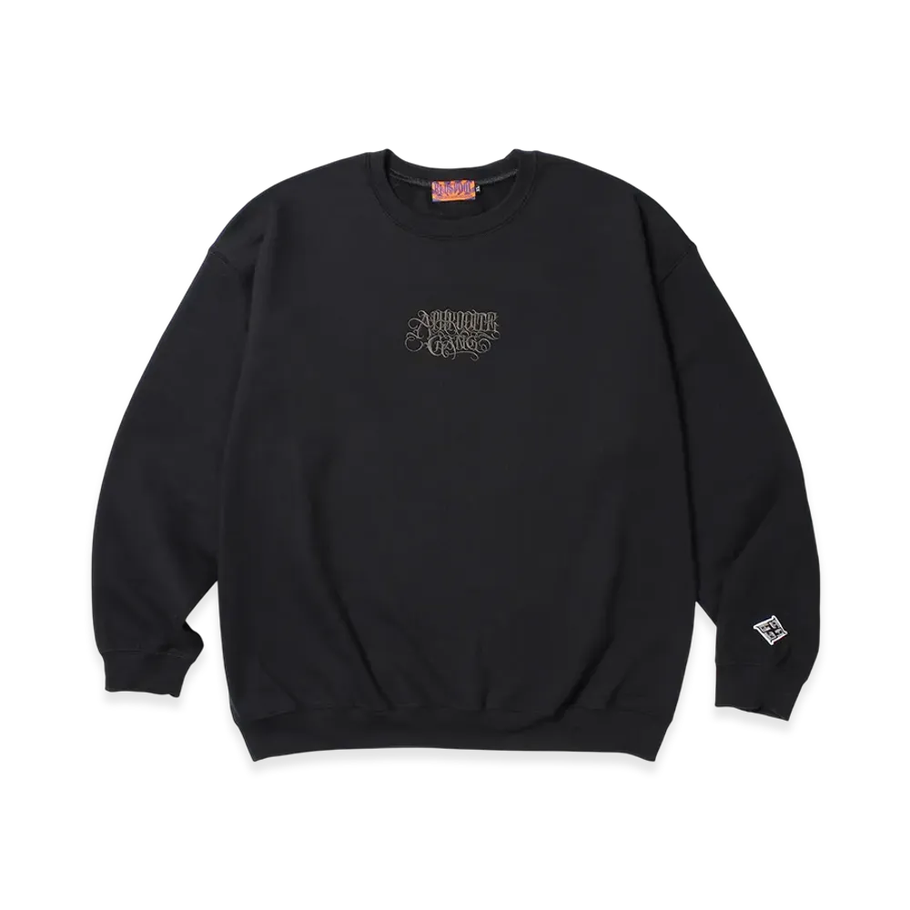 APHRODITEGANG Classic Logo Embroidery Sweat Shirt "Black/Charcoal"