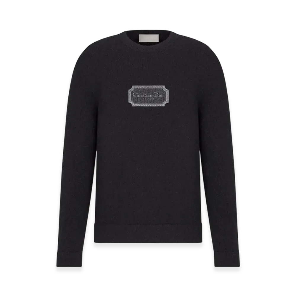 Dior Christian Dior Couture Sweater Cashmere Jersey "Black"
