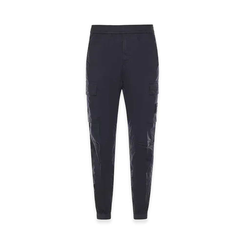 Stone Island Cotton Canvas Cargo Pants "Blue"