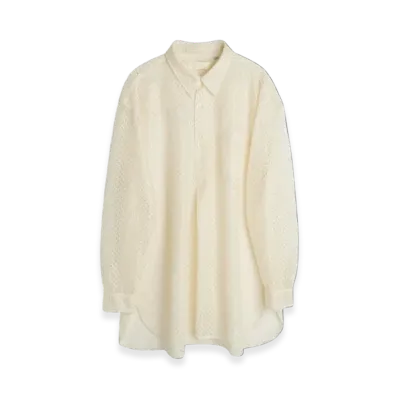 OUR LEGACY Women's Popover Shirt Technical Lace "Off White"