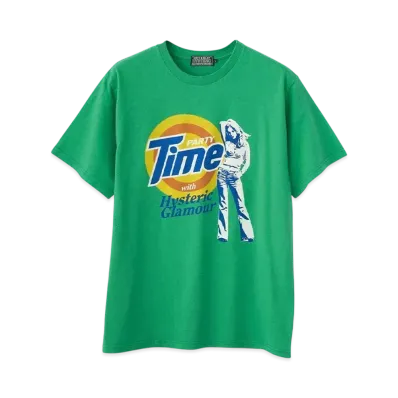 HYSTERIC GLAMOUR Party Time T-Shirt "Green"