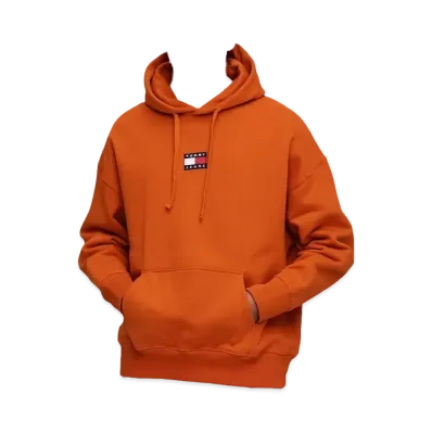 TOMMY HILFIGER TJM Tommy Badge Hoodie "Orange"